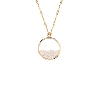 Pendentif Aurélie Bidermann Chivor Grand Modèle en or jaune et perles - CHISA01PE