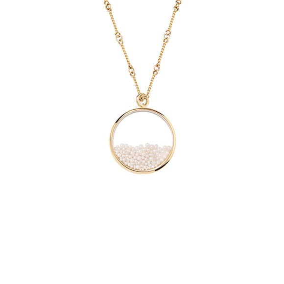 Pendentif Aurélie Bidermann Chivor Grand Modèle en or jaune et perles - CHISA01PE