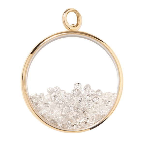 Pendentif Aurélie Bidermann Chivor Grand Modèle en or jaune et diamants