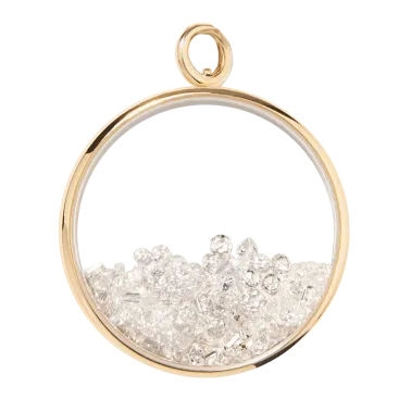 Pendentif Aurélie Bidermann Chivor Grand Modèle en or jaune et diamants - CHISA01DI