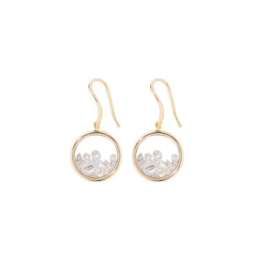 Boucles d'oreilles Aurélie Bidermann Chivor en or jaune et diamants