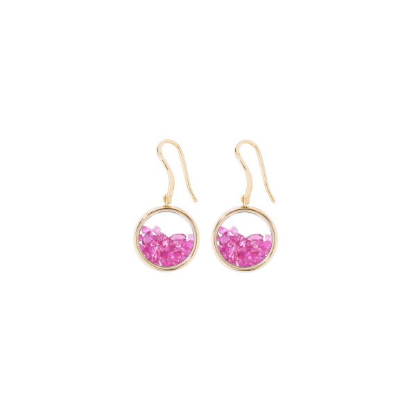 Boucles d'oreilles Aurélie Bidermann Chivor en or jaune et rubis - CHIBO01RU