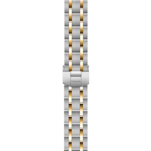 Montre Tudor Royal automatique index chiffres romains cadran champagne bracelet acier et or jaune 28 mm M28303-0004
