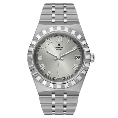 Montre Tudor Royal automatique cadran argenté bracelet acier 34 mm M28400-0001