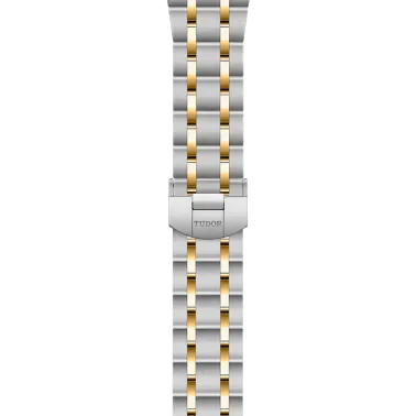 Montre Tudor Royal automatique index chiffres romains cadran noir bracelet acier et or jaune 34 mm M28403-0003