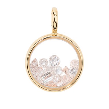 Pendentif Aurélie Bidermann Mini Chivor en or jaune et diamants - CHISA00DI