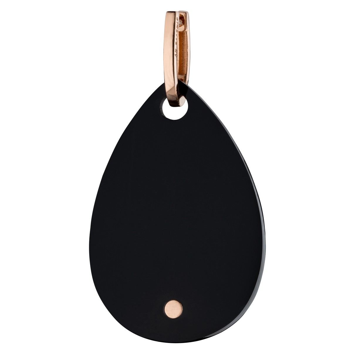 Collier  Lepage x Ginette NY Bliss en or rose et onyx BLIO2