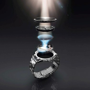 Citizen Ladies Eco-Drive watch pink dial pink mesh bracelet 32 mm EM0503-83X