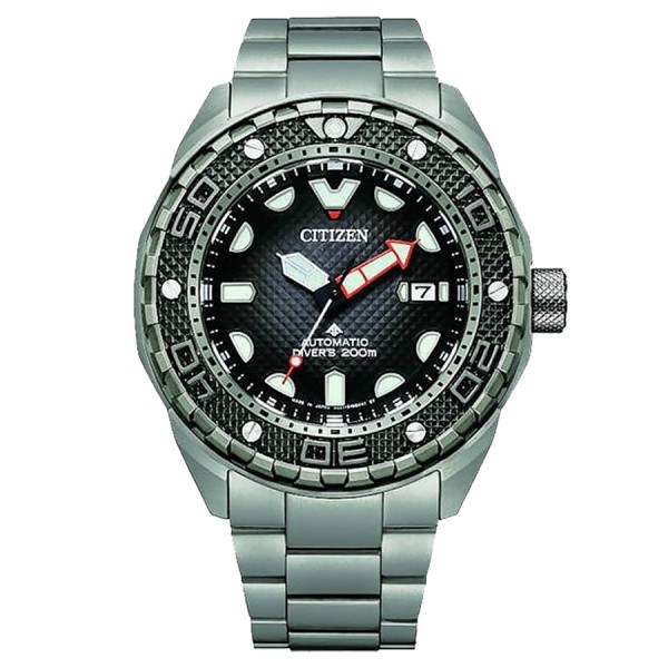 Citizen Promaster Marine automatic watch grey dial steel bracelet 46 mm NB6004-83E