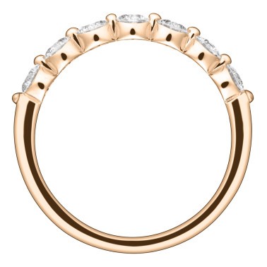 Wedding ring Lepage Romance pink gold and diamond 