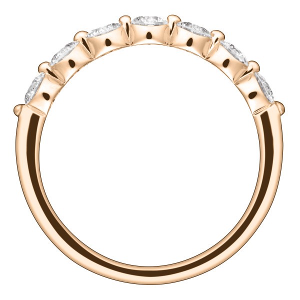 Wedding ring Lepage Romance pink gold and diamond 