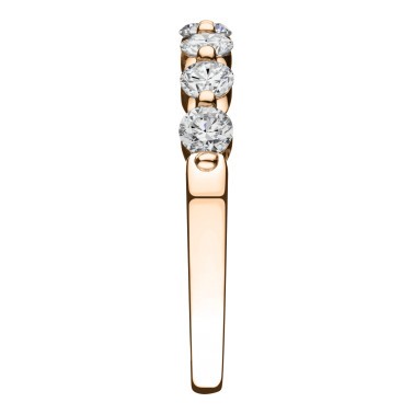Wedding ring Lepage Romance pink gold and diamond 