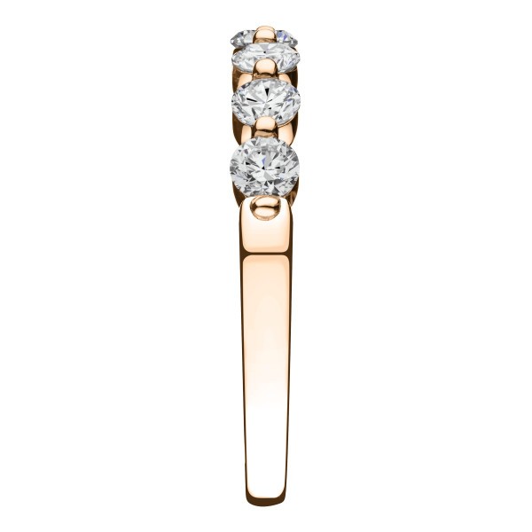 Wedding ring Lepage Romance pink gold and diamond 