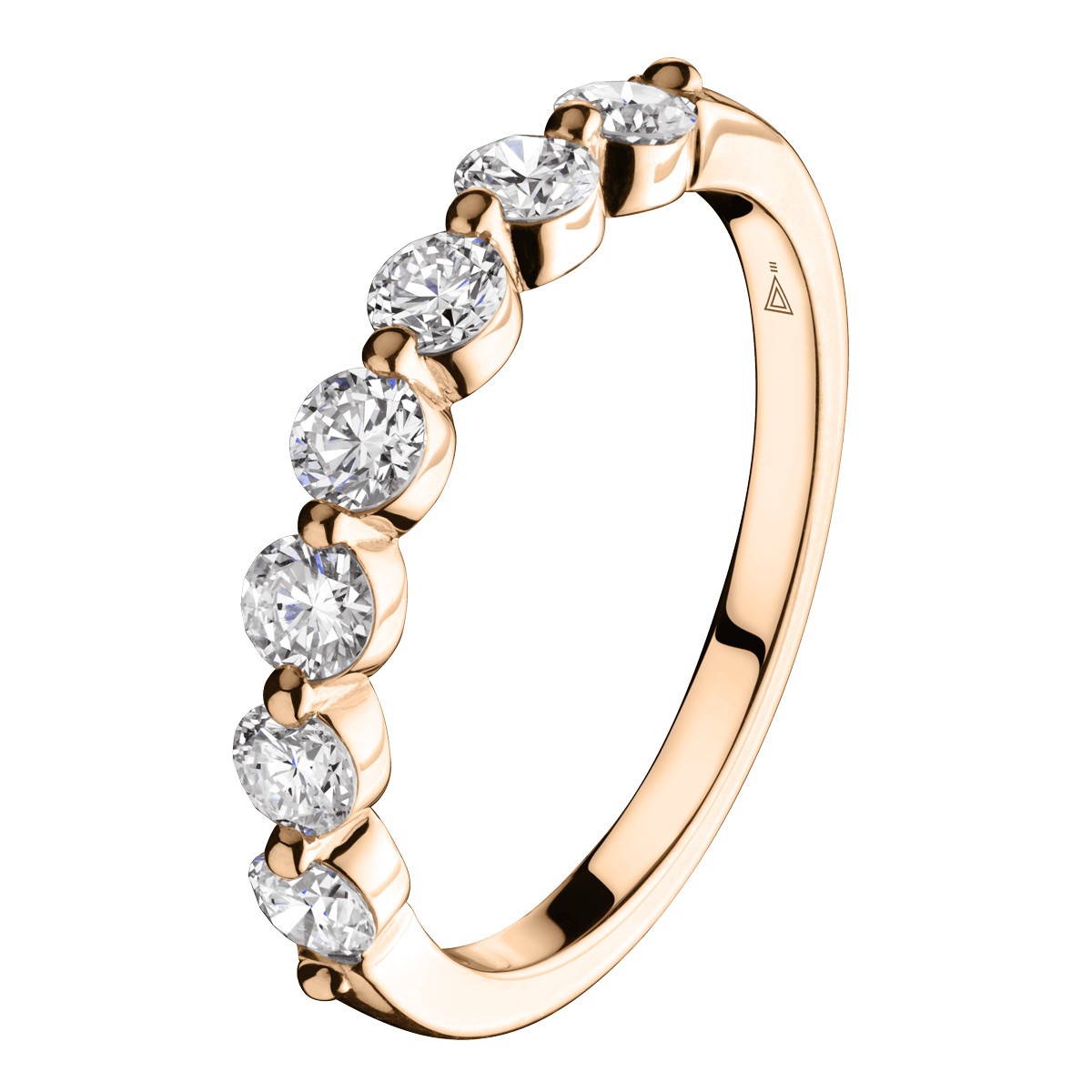 Wedding ring Lepage Romance pink gold and diamond 