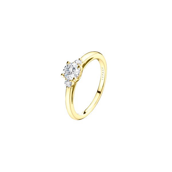 Ring Lepage Passion yellow gold and diamonds
