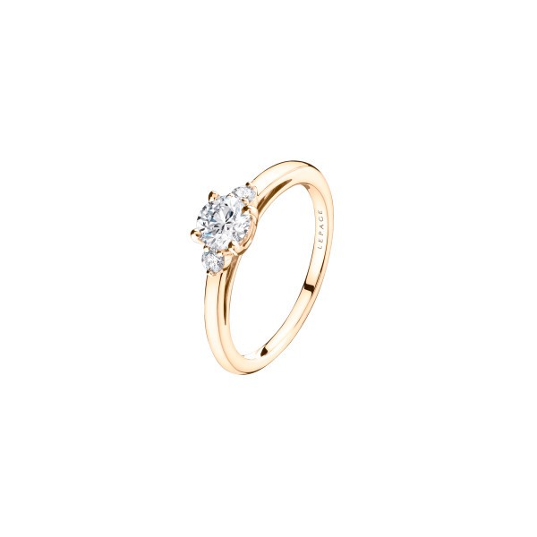 Ring Lepage Passion pink gold and diamonds