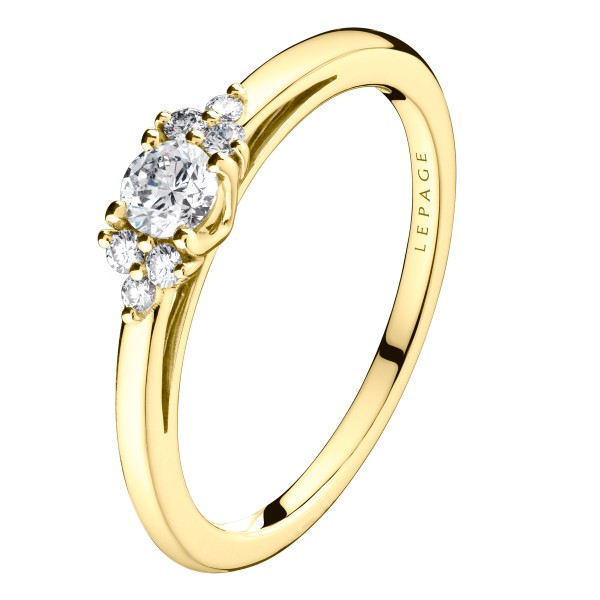 Ring Lepage Héloïse yellow gold and diamonds