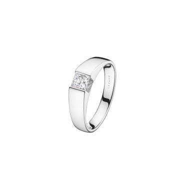 Solitaire Lepage Belle Audacieuse or blanc et diamant LES5D4X4CG