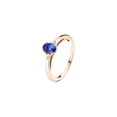 Bague Lepage Roméo en or rose saphir et diamants LEB6SR