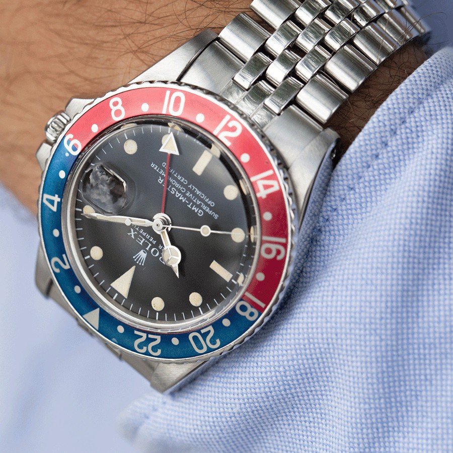 Montre Rolex GMT-Master 1969 Ref. 1675 Full Set 39 mm