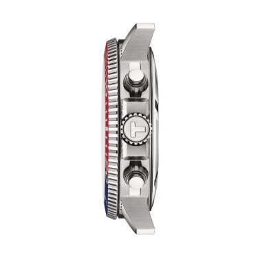 Montre Tissot Seastar 1000 quartz Chronograph cadran bleu bracelet acier 45,5 mm