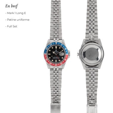 Montre Rolex GMT-Master 1675 1969 Full Set 39 mm