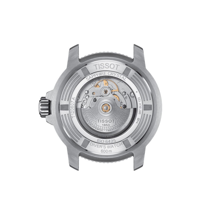 Montre Tissot Seastar 2000 Professional Powermatic 80 cadran bleu clair bracelet acier 46 mm T120.607.11.041.00