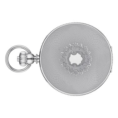 Montre Tissot Savonnette mécanique cadran blanc chaîne acier 48,5 mm