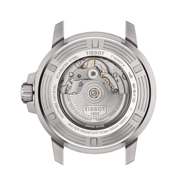 Montre Tissot T-Sport Seastar 1000 Powermatic 80 cadran vert bracelet acier 43 mm T120.407.11.091.01