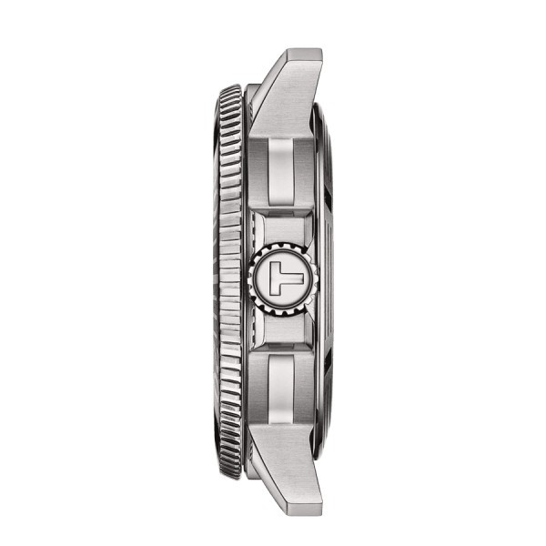 Tissot T-Sport Seastar 1000 watch Powermatic 80 green dial steel bracelet 43 mm
