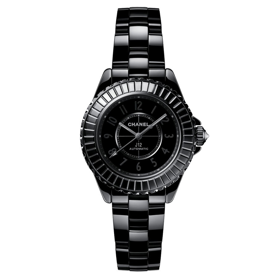 Chanel black watch ladies store