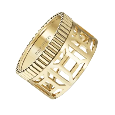 Bague Boucheron Quatre Radiant Edition Ajourée en or jaune JRG03004
