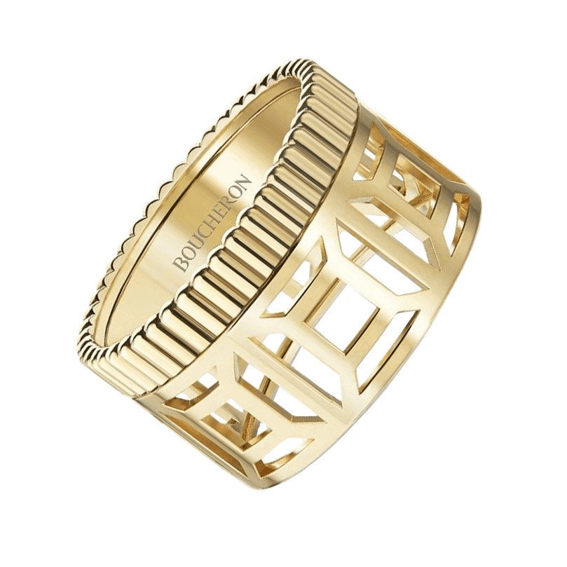 Bague Boucheron Quatre Radiant Edition Ajourée en or jaune JRG03004