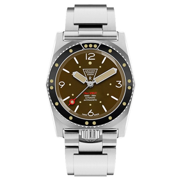 ZRC 1964 Spirit automatic watch brown dial steel bracelet 41,5 mm
