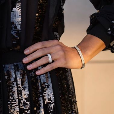 Bague Roberto Coin Pois Moi Luna en or blanc et diamants ADR888RI1630G