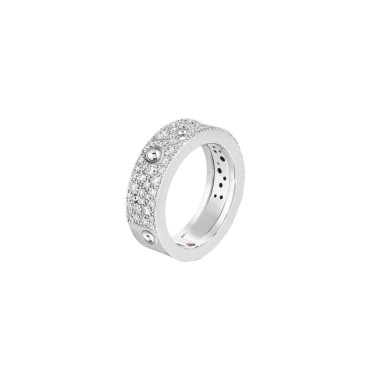 Bague Roberto Coin Pois Moi Luna en or blanc et diamants ADR888RI1630G