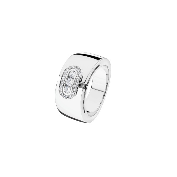 So Shocking Emotion Trilogy ring in white gold and diamonds