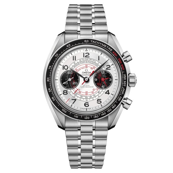 Montre Omega Speedmaster Chronoscope Chronographe mécanique cadran argent bracelet acier 43 mm 329.30.43.51.02.002