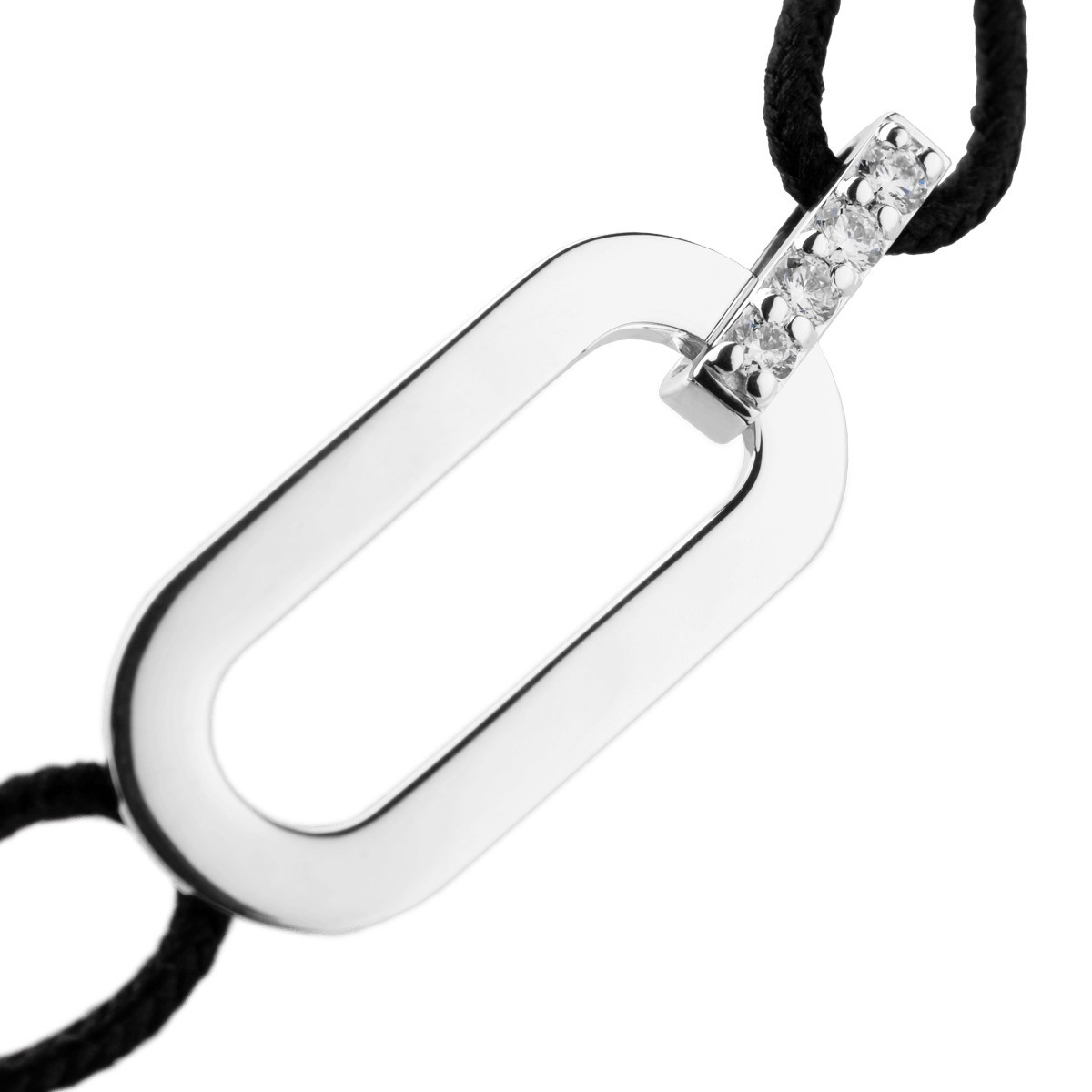 Bracelet cordon So Shocking Origine en or blanc et diamants SOBOR3DXXW