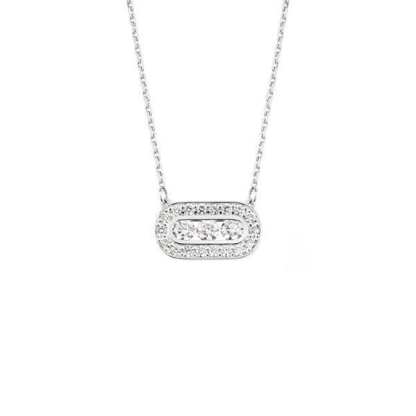Collier So Shocking Emotion Trilogie en or blanc et diamants SONEM1DXXW