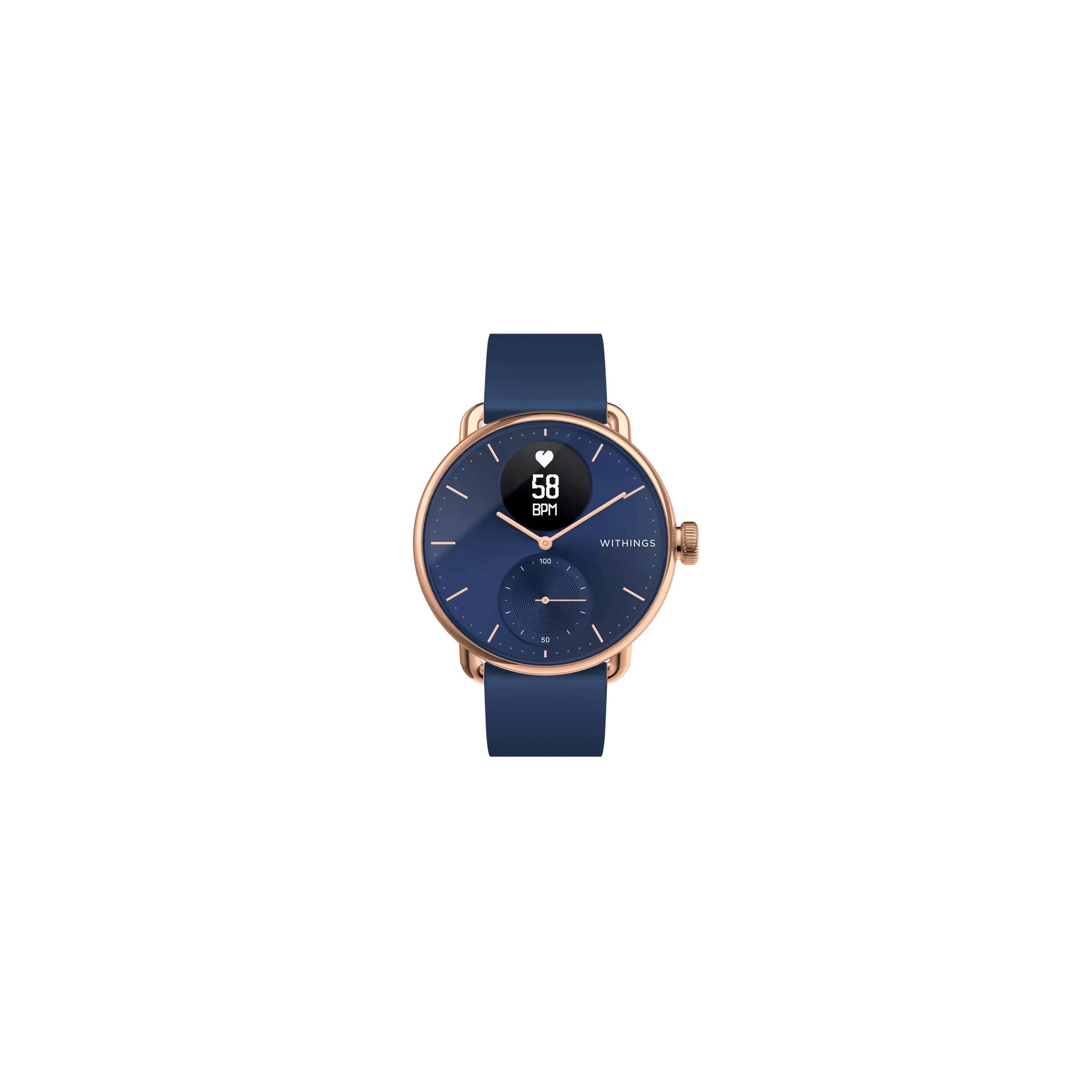 Withings steel hr 36mm sales blue & rose gold