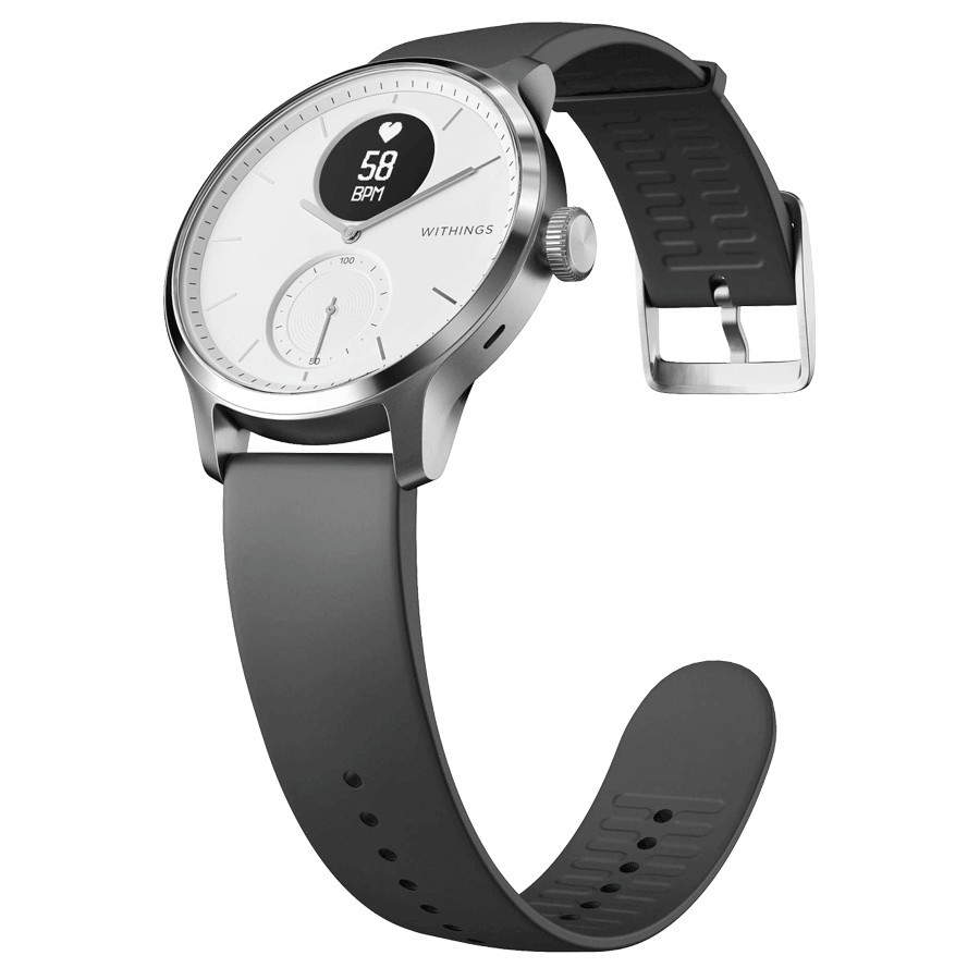 Bracelet Compatible Avec Withings ScanWatch 42mm / Steel HR 40mm / ScanWatch Horizon Bracelet - 2x Bracelet De Rechange En Silicone - Téléphonie