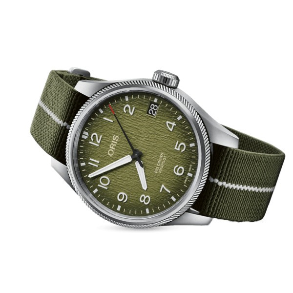 Montre Oris ProPilot Okavango Edition Limitée automatique cadran vert bracelet textile vert 41 mm 01 751 7761 4187-Set