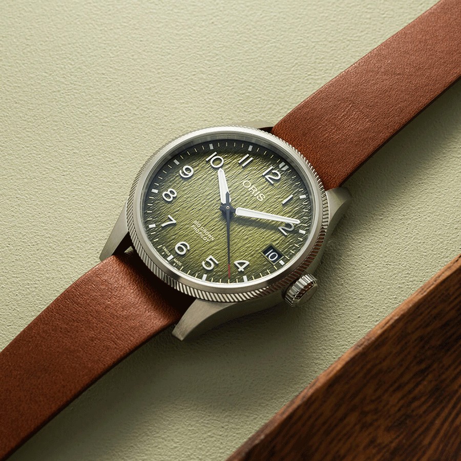 Montre Oris ProPilot Okavango Edition Limitée automatique cadran vert bracelet textile vert 41 mm 01 751 7761 4187-Set