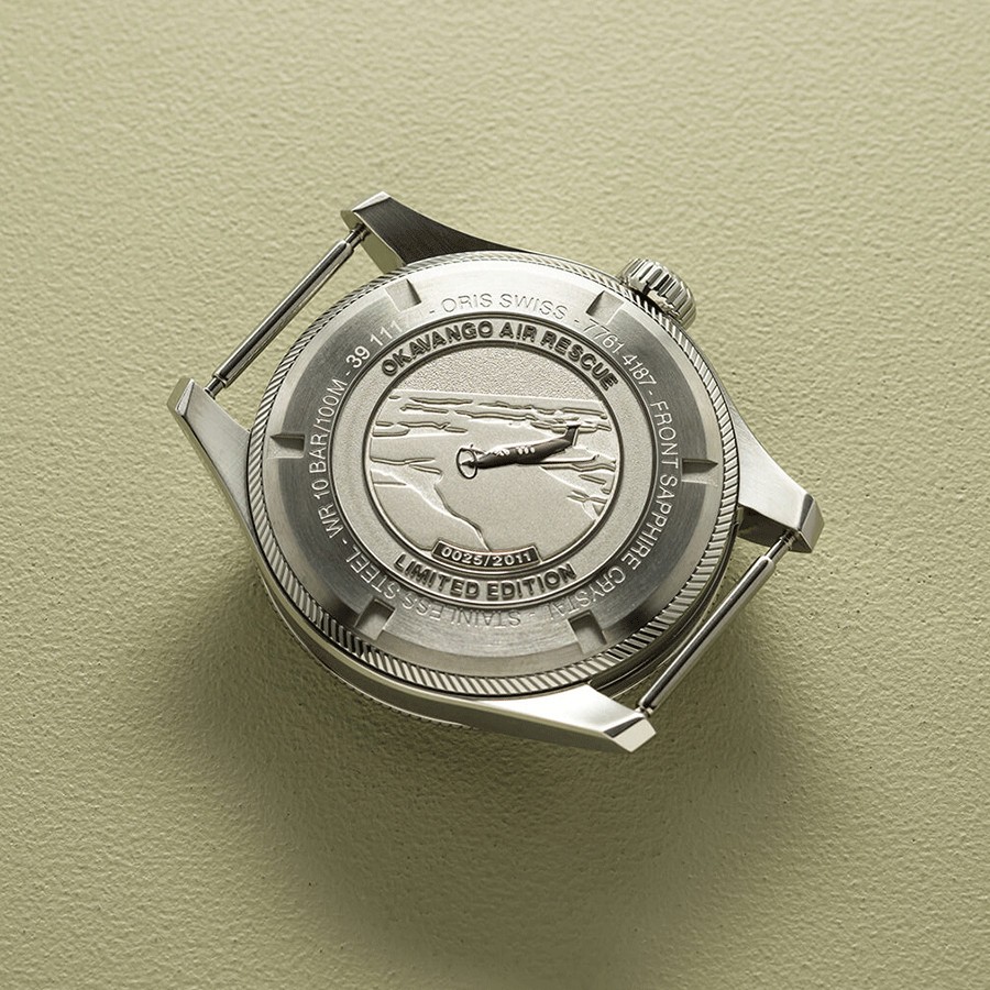 Montre Oris ProPilot Okavango Edition Limitée automatique cadran vert bracelet textile vert 41 mm 01 751 7761 4187-Set