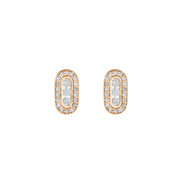So Shocking Emotion Trilogy earrings in pink gold and diamonds