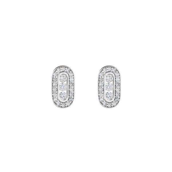 Boucles d'oreilles So Shocking Emotion Trilogie en or blanc et diamants SOEEM1DXXW