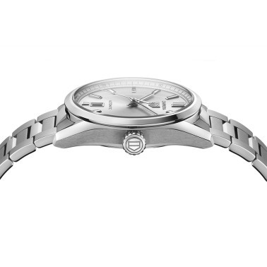 Montre Tag Heuer Carrera Calibre 5 automatique cadran argent bracelet acier 39 mm WBN2111.BA0639