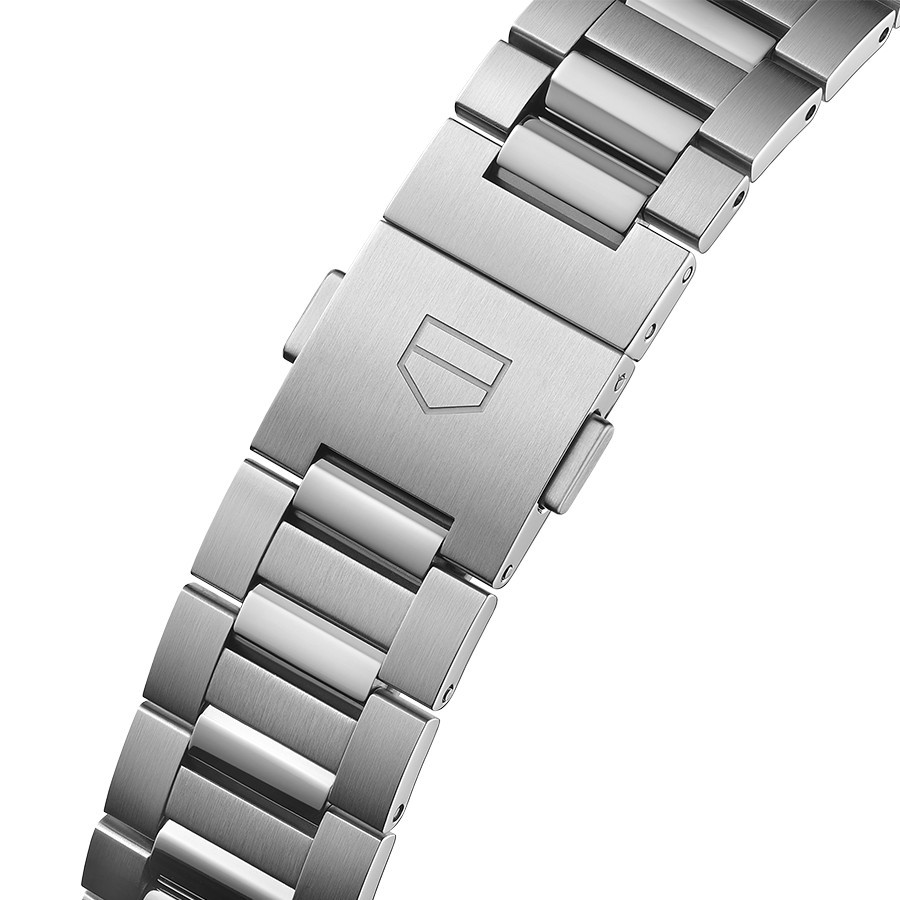Montre Tag Heuer Carrera Calibre 5 automatique cadran argent bracelet acier 39 mm WBN2111.BA0639