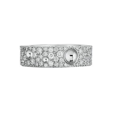Bague Roberto Coin Pois Moi Luna en or blanc et diamants ADR888RI1630G